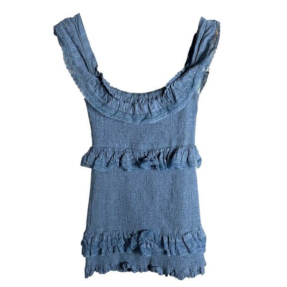 Tularosa Teri Dress Horizon Blue Size M - Picture 4 of 6